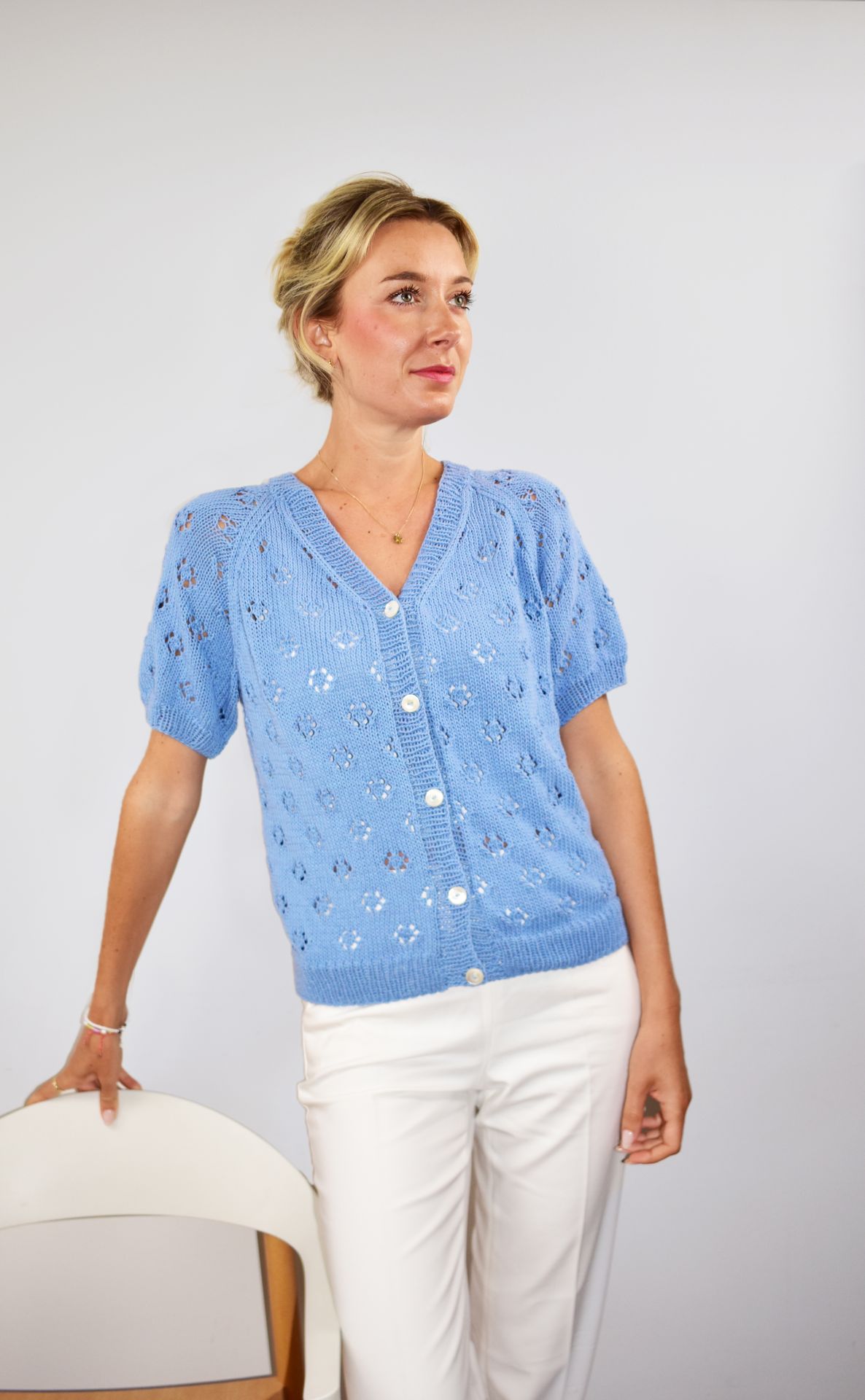 Twin-Set Strickjacke & Top | Einzelanleitung | Wolle Reco  | Stricken | Schulana