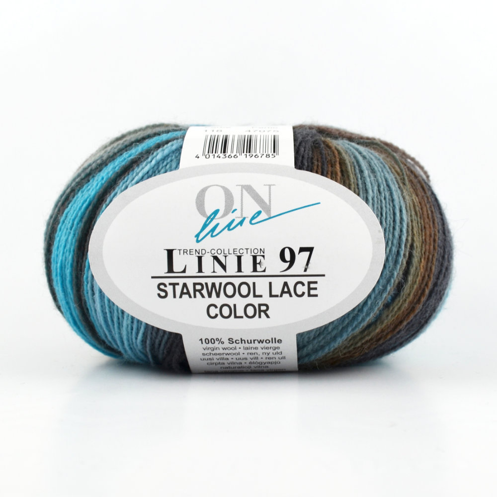 Starwool Lace Color Linie 97 von ONline 0123 - kaki / beige