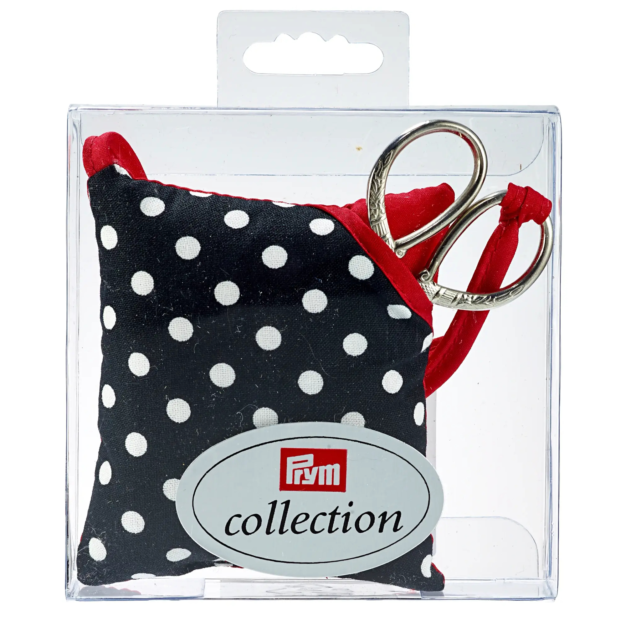 Nadelkissen mit Schere Polka Dots