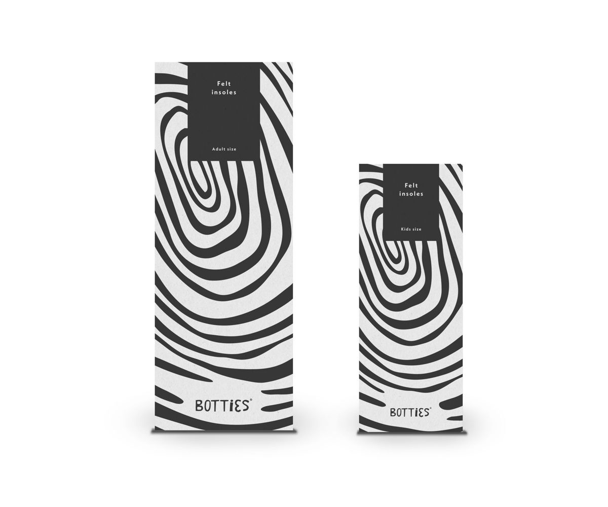 Botties Einlegesohlen aus Wollfilz von Botties 28/29
