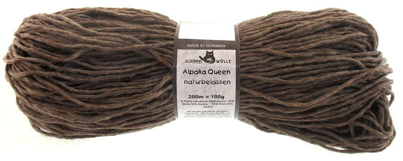 Alpaka Queen naturbelassen von Schoppel 7873 - Alpakabraun