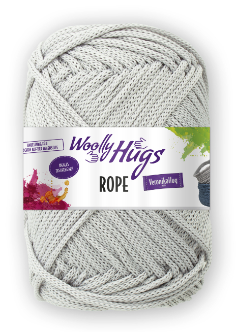 Rope von Woolly Hugs 0090 - silbergrau