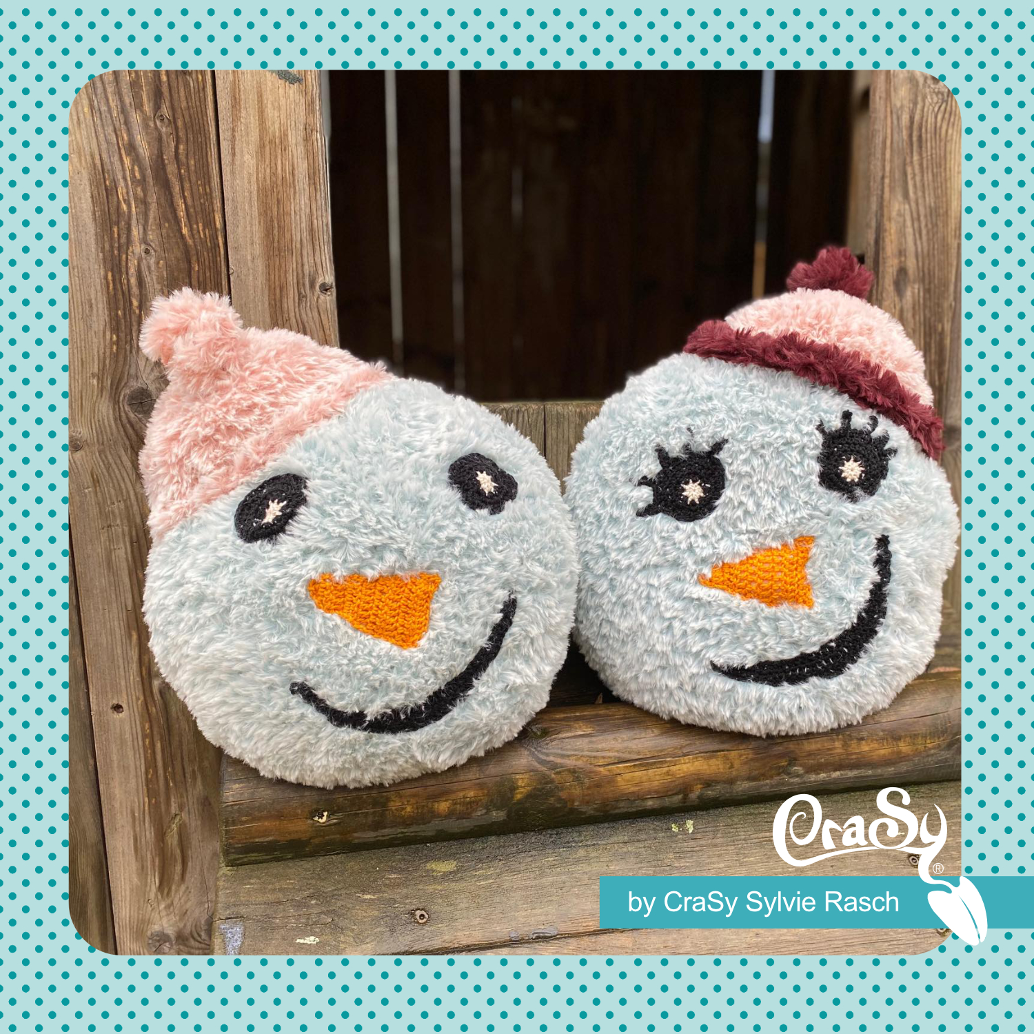 Mr und Mrs Snow die Kuschelkissen | Einzelanleitung | Häkeln, Stricken | Sylvie Rasch