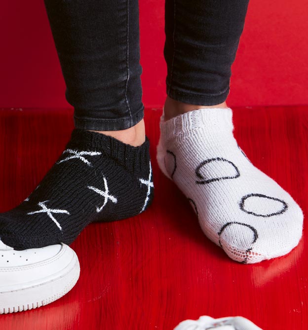 Sneakersocken stricken mit Wow-Effekt Sneakersocken stricken mit Wow-Effekt
