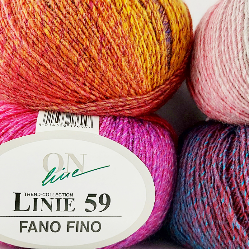 Fano Fino Linie 59 von ONline 0102 - ocker/beere/lila