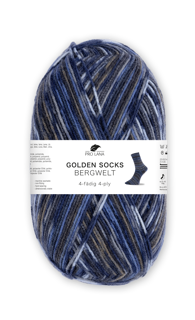 Golden Socks 5er Packung Bergwelt - 4-fach Sockenwolle