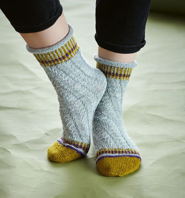 Tube Socks stricken – ganz einfach ohne Ferse