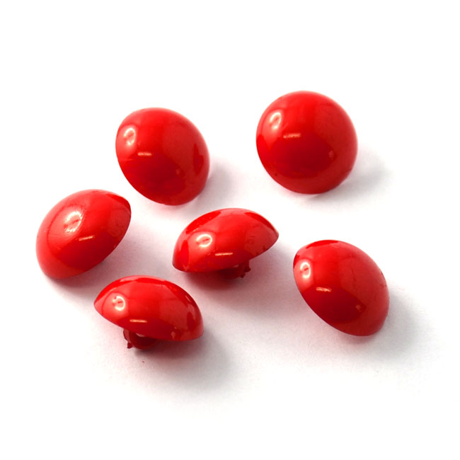 Polyamidknof mit Öse - Größe: 15mm - Farbe: rot 