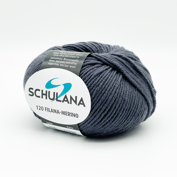 Filana-Merino 120 von Schulana 0020 - grau