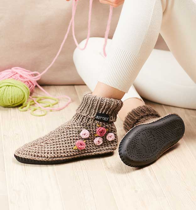 Botties stricken - Der neue Stricklook für die Trendsohle Botties stricken - Der neue Stricklook für die Trendsohle