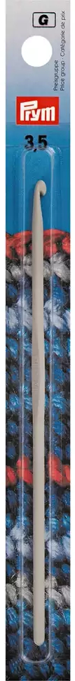 Wollhäkelnadeln ohne Griff, 14 cm, perlgrau von Prym