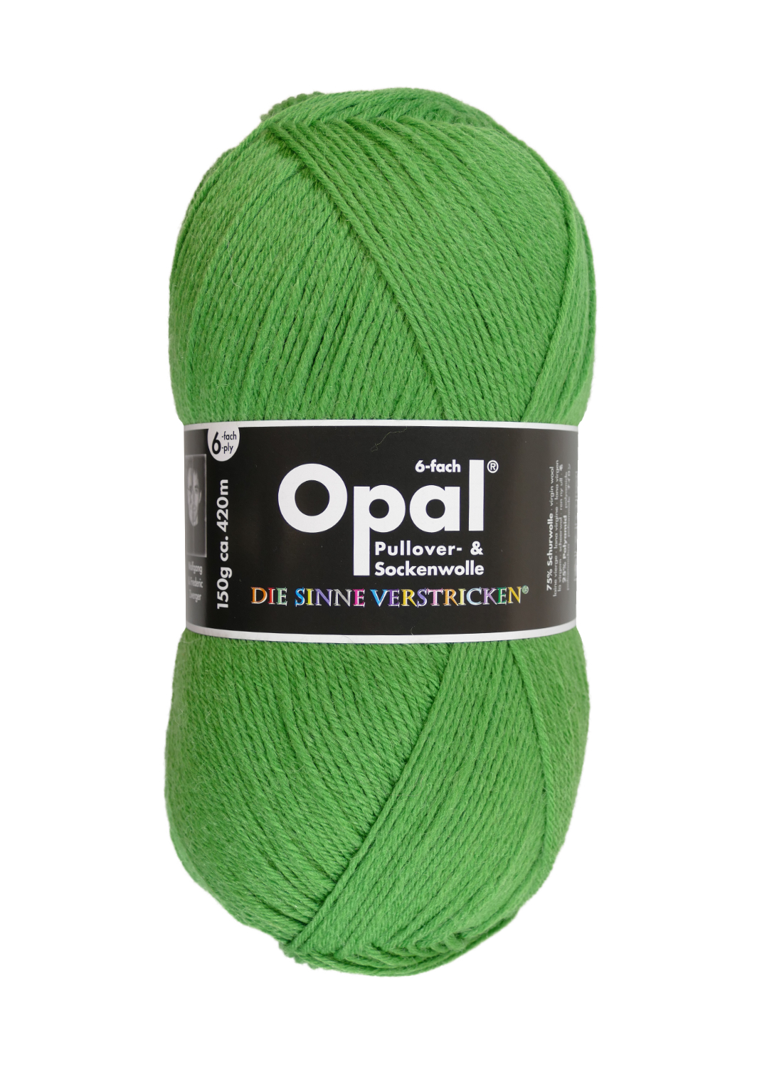 OPAL Uni - 6-fach Sockenwolle 7903 - grasgrün