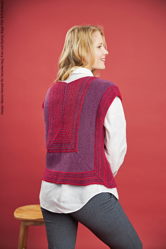 Tunika Red Way | Anleitungsheft | Wolle Merino Silk Socks Stretch, 4-fach  | Stricken | Veronika Hug, Woolly Hugs, Christophorus Verlag