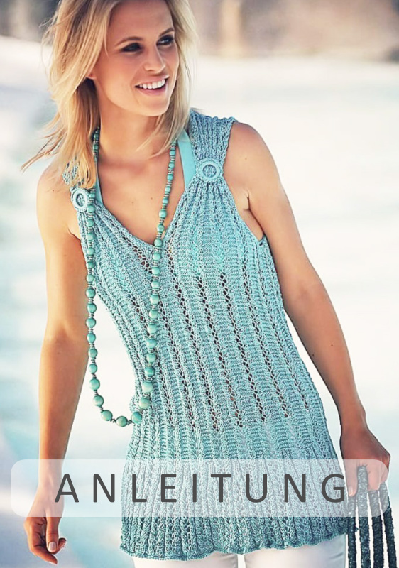 Top mit gerafftem Ausschnitt | Einzelanleitung | Wolle Java Linie 164  | Stricken | ONline
