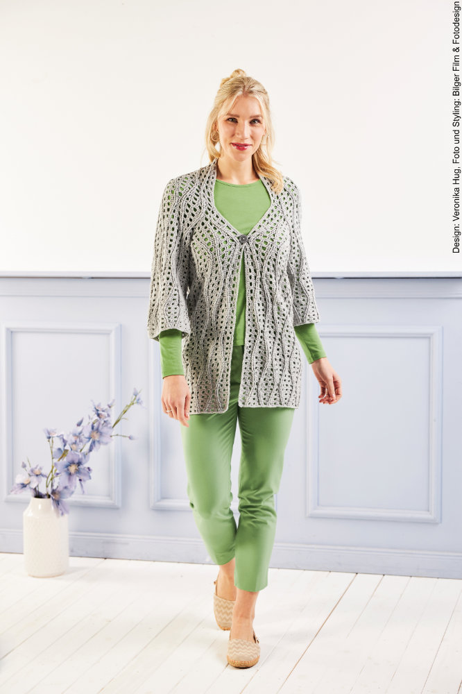 Häkeljacke | Anleitungsheft | Wolle Merino Silk Socks Stretch, 4-fach  | Häkeln | Veronika Hug, Woolly Hugs, Christophorus Verlag