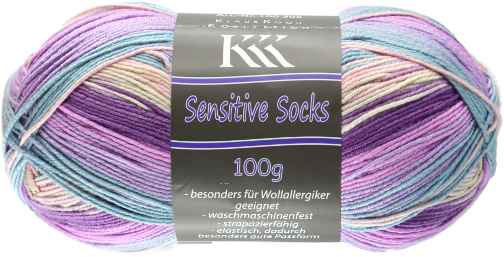 Sensitive Socks Color von KKK 0064 - rosa / lila / blau Farbverlauf