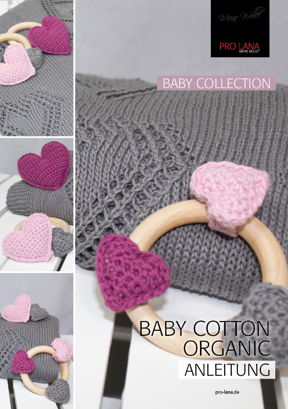 Babydecke | Einzelanleitung | Wolle Baby Cotton Organic  | Stricken | Kathrin Parlatan