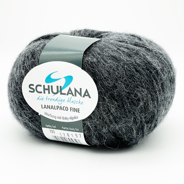 Lanalpaco Fine von Schulana 0100 - anthrazit