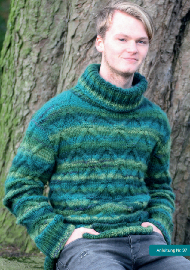 Herrenpullover | Einzelanleitung | Wolle Stella  | Stricken | 
