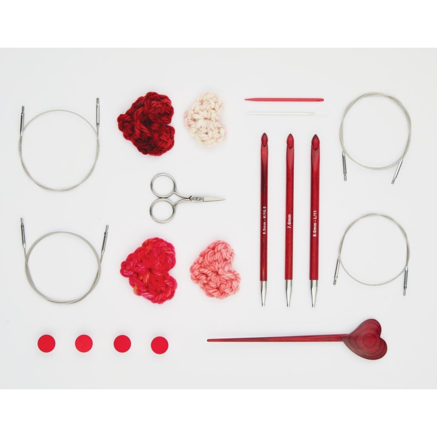 Tunesische Häkelnaden Weihnachts-Set Amore von knit pro Tunesische Häkelnaden Weihnachts-Set Amore von knit pro