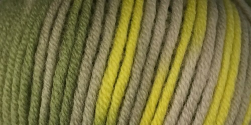 Filana-Merino 120 Print von Schulana 0131 - limone/olive/schlamm