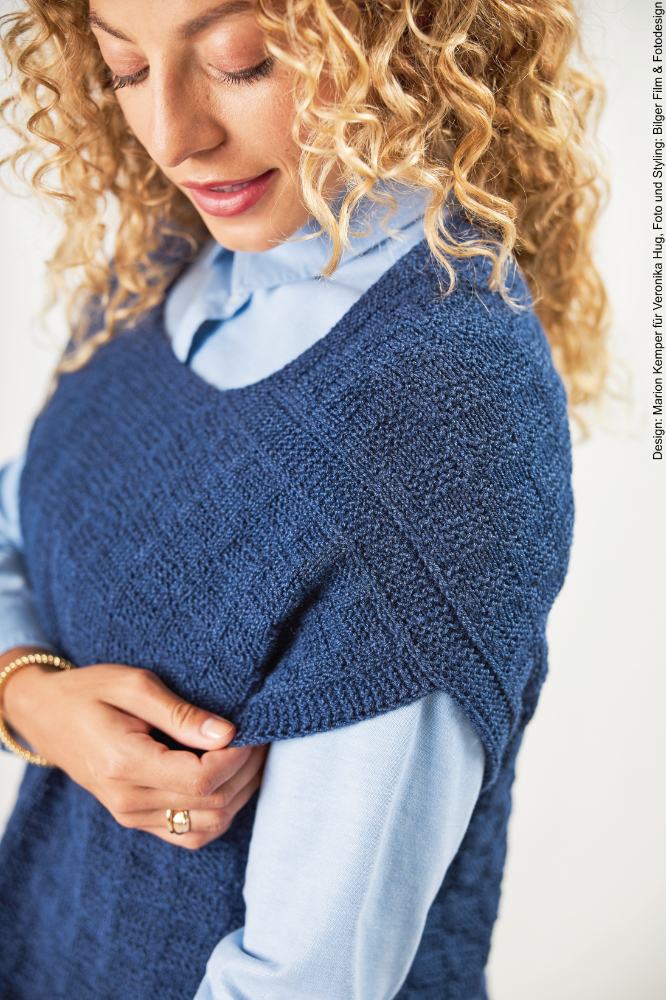 Überwurf Struktur | Anleitungsheft | Wolle Merino Silk Socks Stretch, 4-fach  | Stricken | Veronika Hug, Woolly Hugs, Christophorus Verlag
