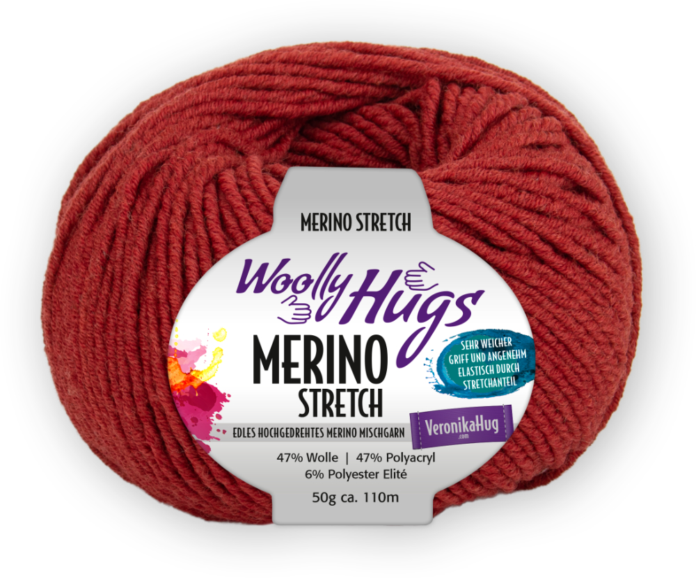 Merino Stretch von Woolly Hugs 0127 - ziegel