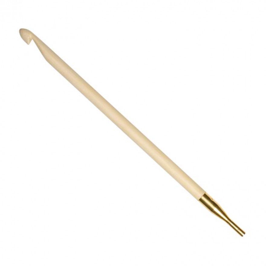 Tunesische Häkelnadel Bamboo addiClick 16 cm | 6,00 mm