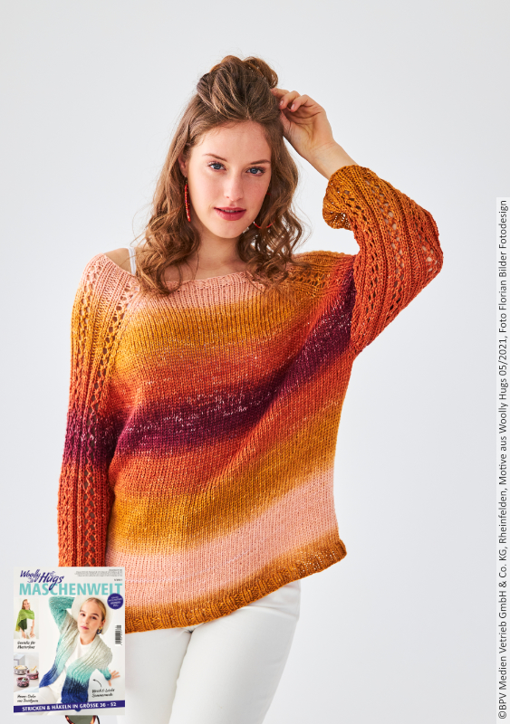 Pulli Sonnenuntergang | Anleitungsheft | Wolle Sky  | Stricken | Woolly Hugs