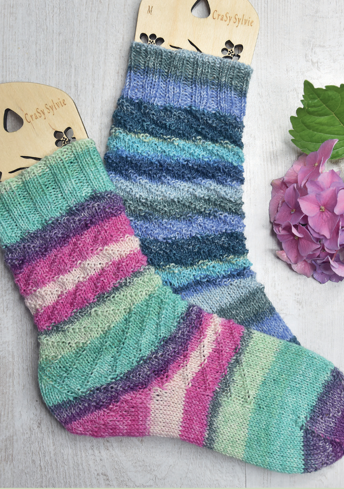 Socke Spirelli | Einzelanleitung | Wolle Flotte Socke 4-fach  | Stricken | Sylvie Rasch