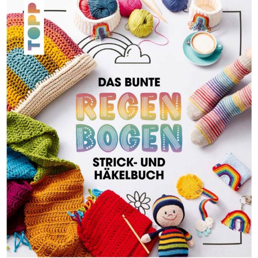 Regenbogen Strick-Häkelbuch