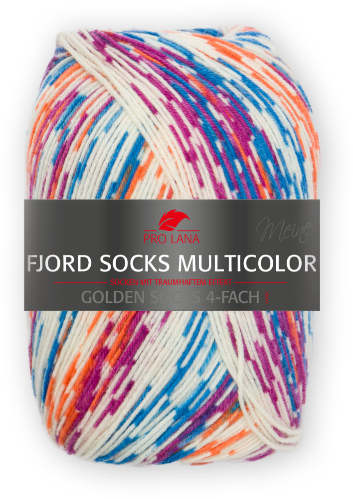 Fjord Socks Multicolor - 4-fach Sockenwolle von Pro Lana