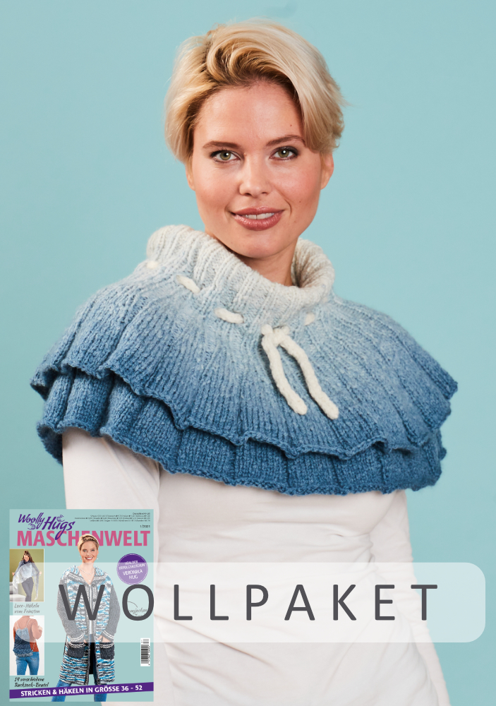 Pelerine Kathmandu | Anleitung aus Heft | Stricken