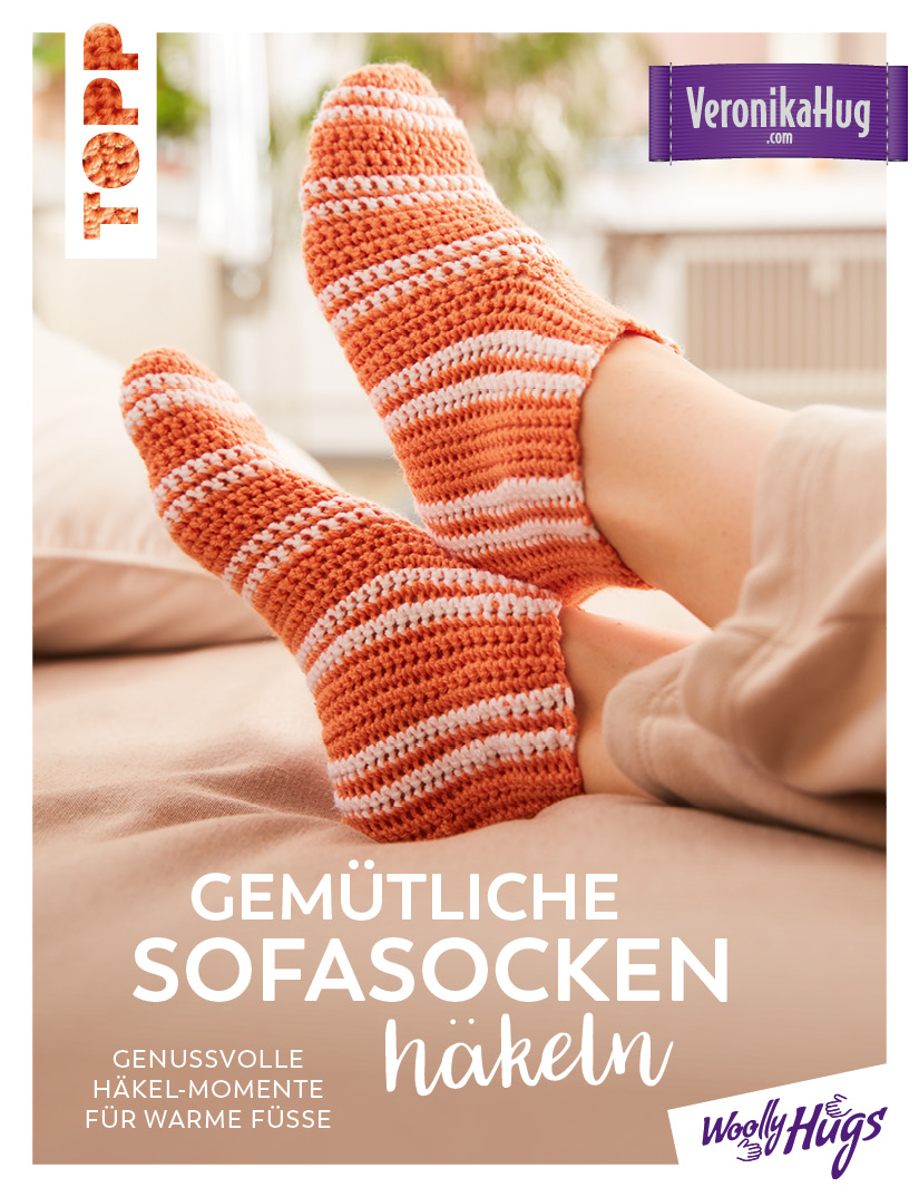 Gemütliche Sofasocken häkeln Gemütliche Sofasocken häkeln