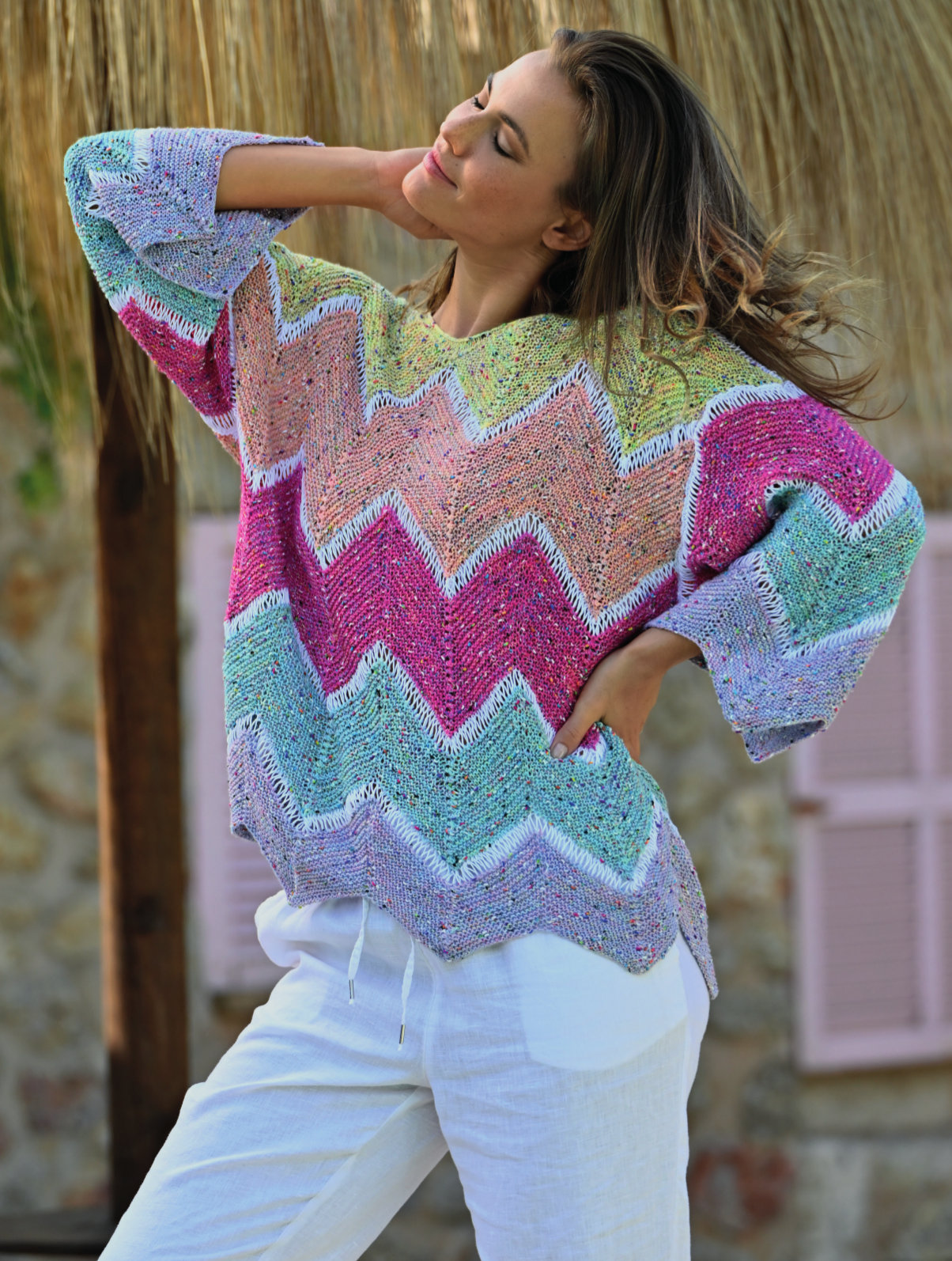 Zackenpullover | Anleitungsheft | Wolle Konfetti Linie 524  | Stricken | ONline