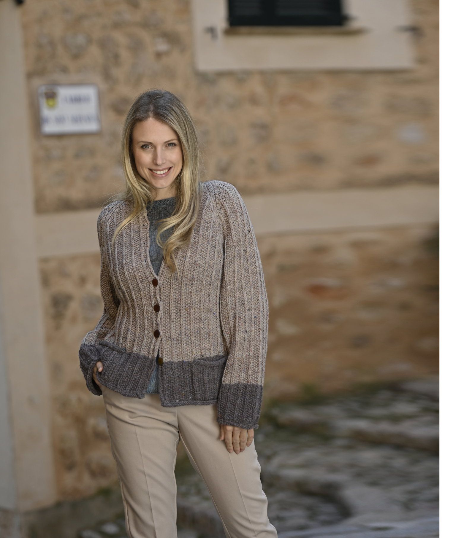 Struckturjacke | Anleitungsheft | Wolle Primero Linie 520  | Stricken | ONline