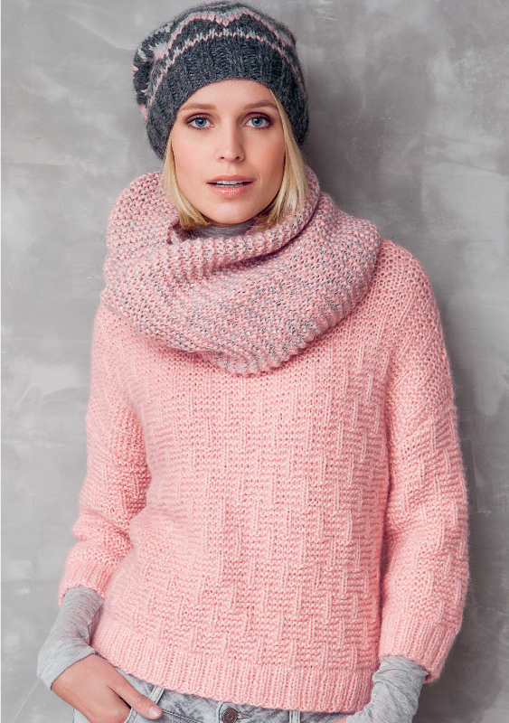 Pulli mit Rippenstrukturmuster | Einzelanleitung | Wolle Lanalpaco  | Stricken | Schulana