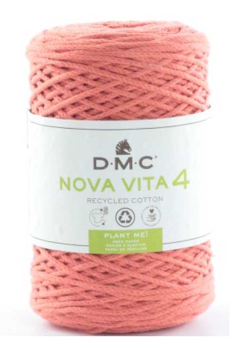 Nova Vita 4 Häkel- Makramee und Strickgarn von DMC 0015 - lachs