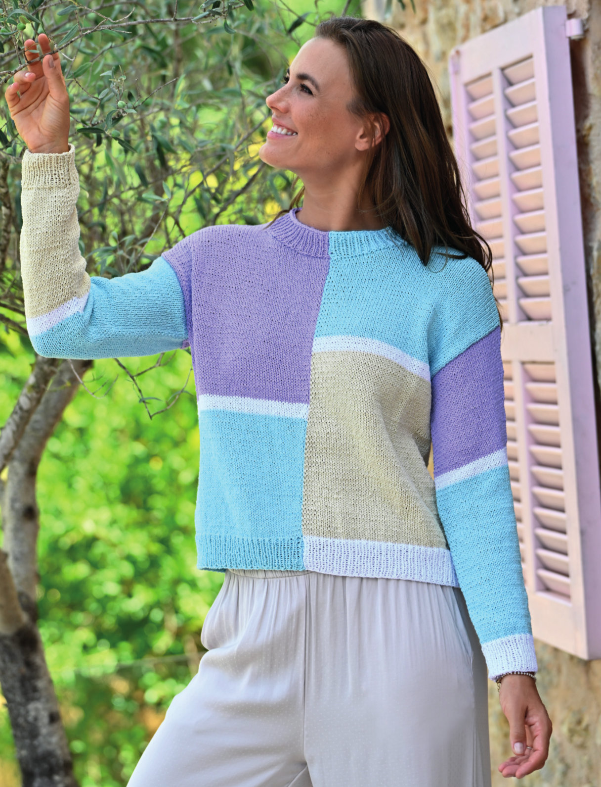 Colorblocking Pullover | Anleitungsheft | Wolle Vianos Linie 522  | Stricken | ONline