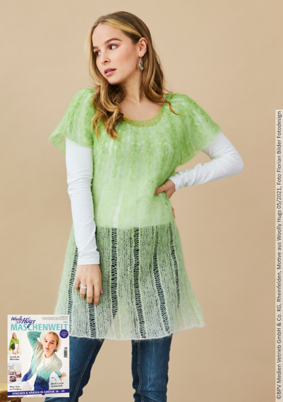 Raglanpulli First-Date | Anleitungsheft | Wolle Lace  | Stricken | Woolly Hugs