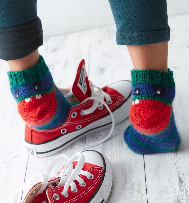 Sneakersocken stricken mit Wow-Effekt Sneakersocken stricken mit Wow-Effekt