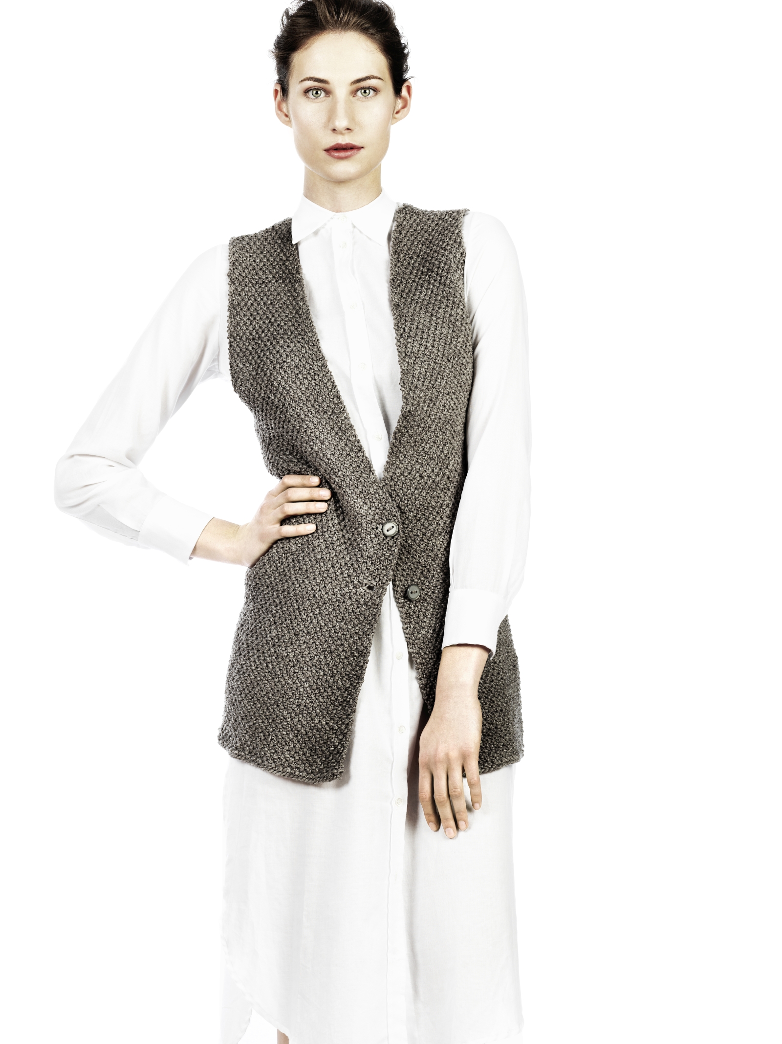 Weste "Body Grey" | Anleitungsheft | Wolle Albmerino  | Stricken | Fynn Rademacher