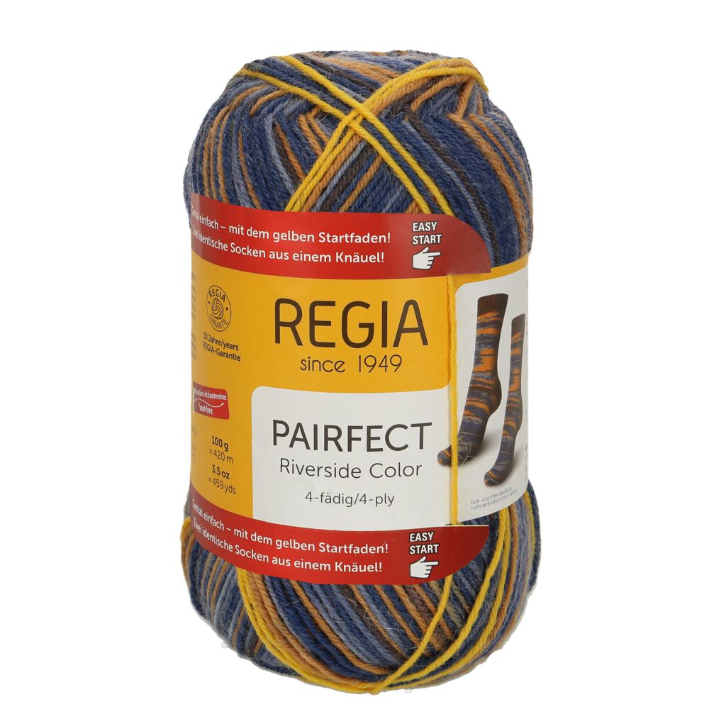 Sockenwolle 4-fach Pairfect von Regia 07158 jetty color