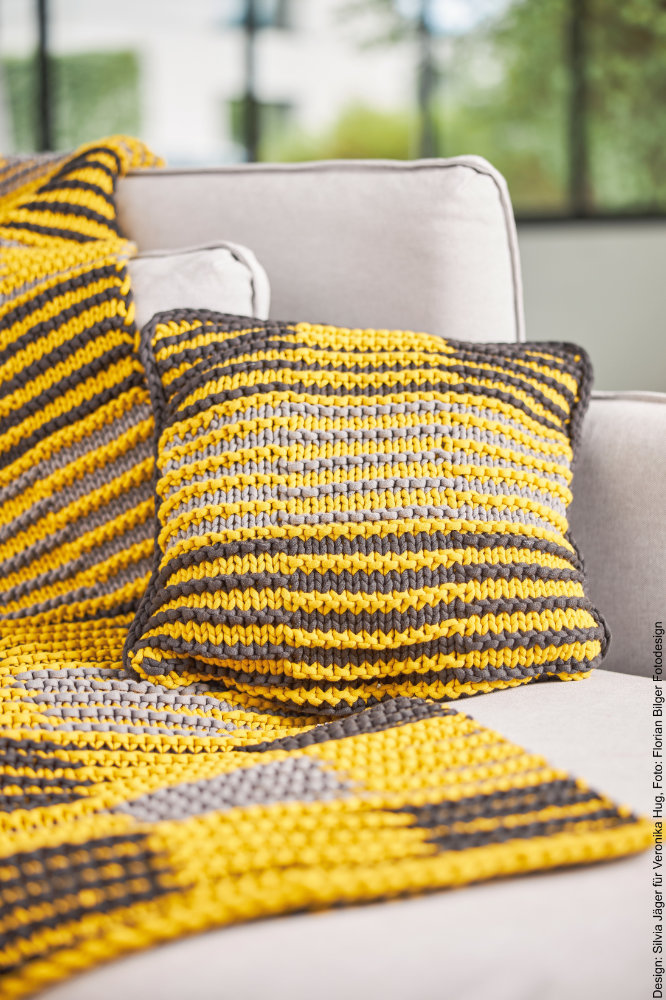 Kissen Schattenstricken | Anleitungsheft | Wolle Home  | Stricken | Veronika Hug, Woolly Hugs, Christophorus Verlag