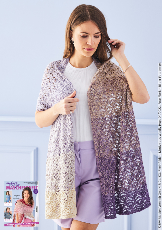 Stola Strick-Festival 1.0 | Anleitungsheft | Wolle BOBBEL cotton 800m  | Stricken | Veronika Hug, Woolly Hugs, Christophorus Verlag