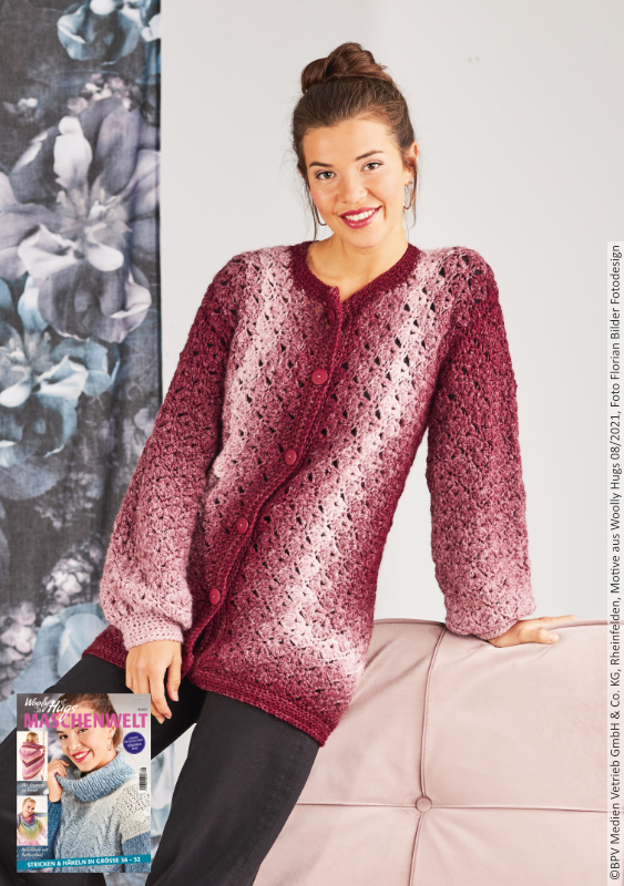 Häkeljacke Brombeer-Granny | Anleitungsheft | Wolle Cloud  | Häkeln | Woolly Hugs
