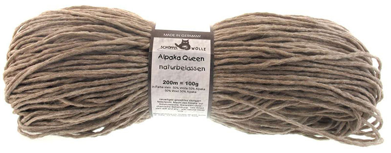 Alpaka Queen naturbelassen von Schoppel 7233 - Stein