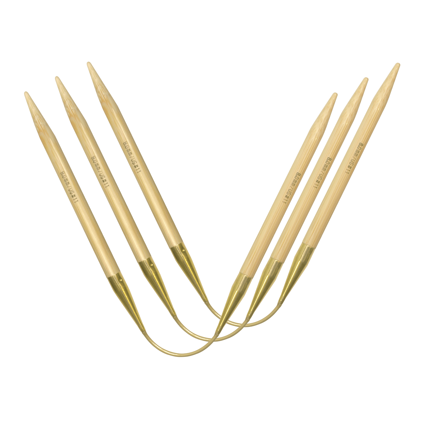 Nadelspiel addiCraSyTrio Bambus von addi 24 cm 3,50 mm