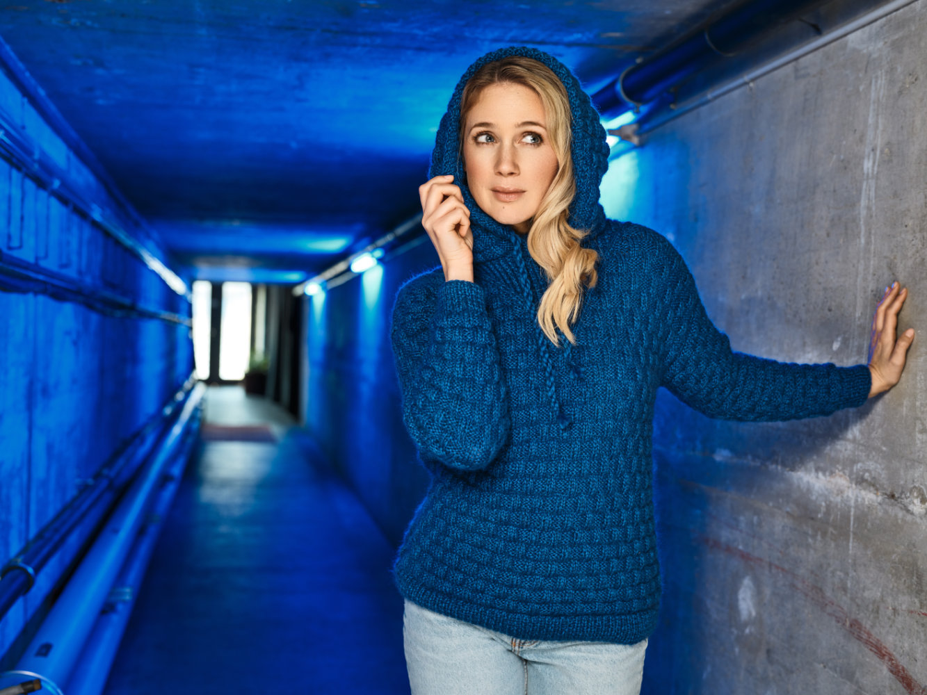 Kaputzenpulli mit Strukturmuster  | Wollpaket mit Merino Super Kid  | Stricken | Pro Lana Kaputzenpulli mit Strukturmuster  | Wollpaket mit Merino Super Kid  | Stricken | Pro Lana