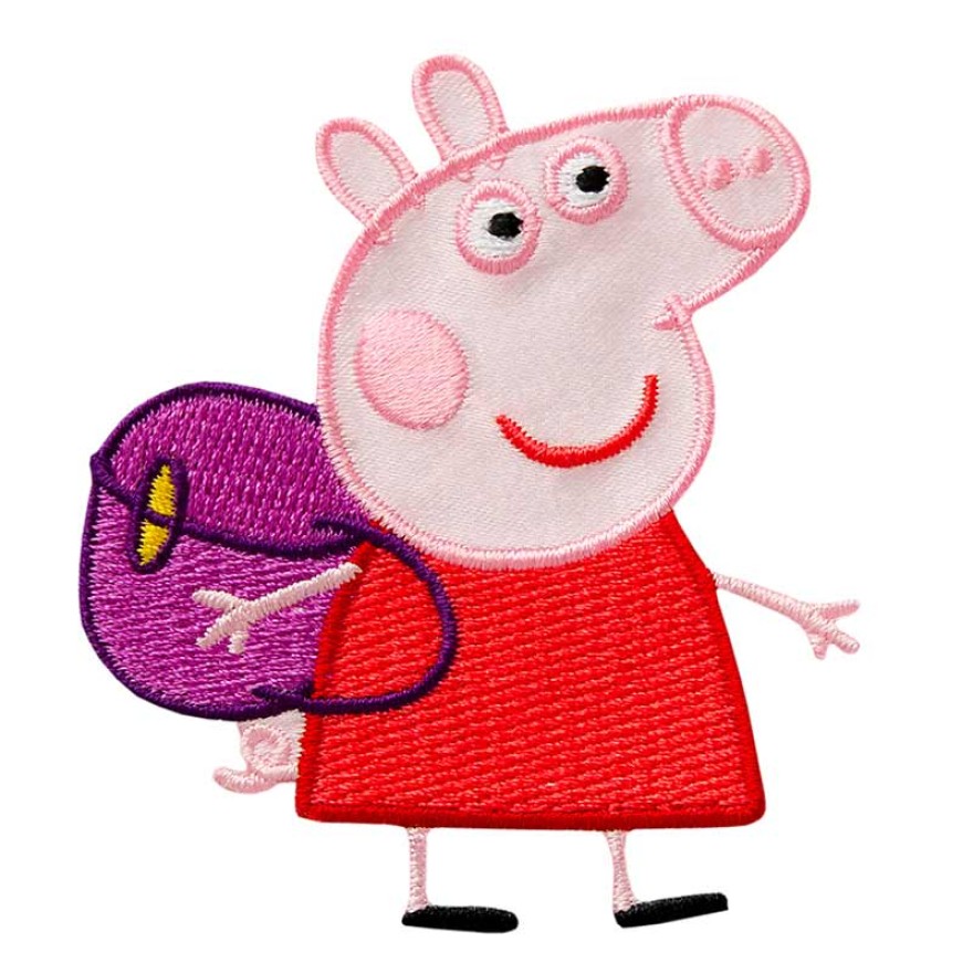Applikation Peppa Pig © mit Rucksack